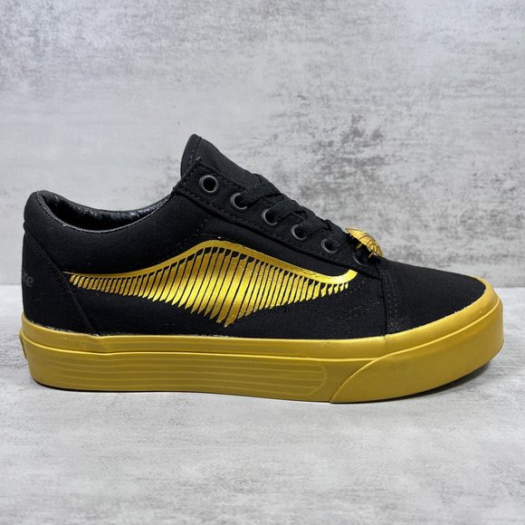 Vans Harry Potter Old Skool Golden Snitch Sneakers - Women's Size 7 / Men's 5.5 - Picture 4 of 10